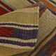 Red & Cream Striped Kilim Rug, 150x260Cm