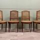 Suite Of Four Cane Chairs In Louis XVI Style Natural Wood