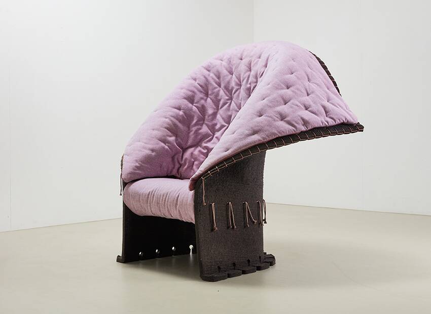 Gaetano Pesce I Feltri Lounge Chair for Cassina Italy 1987