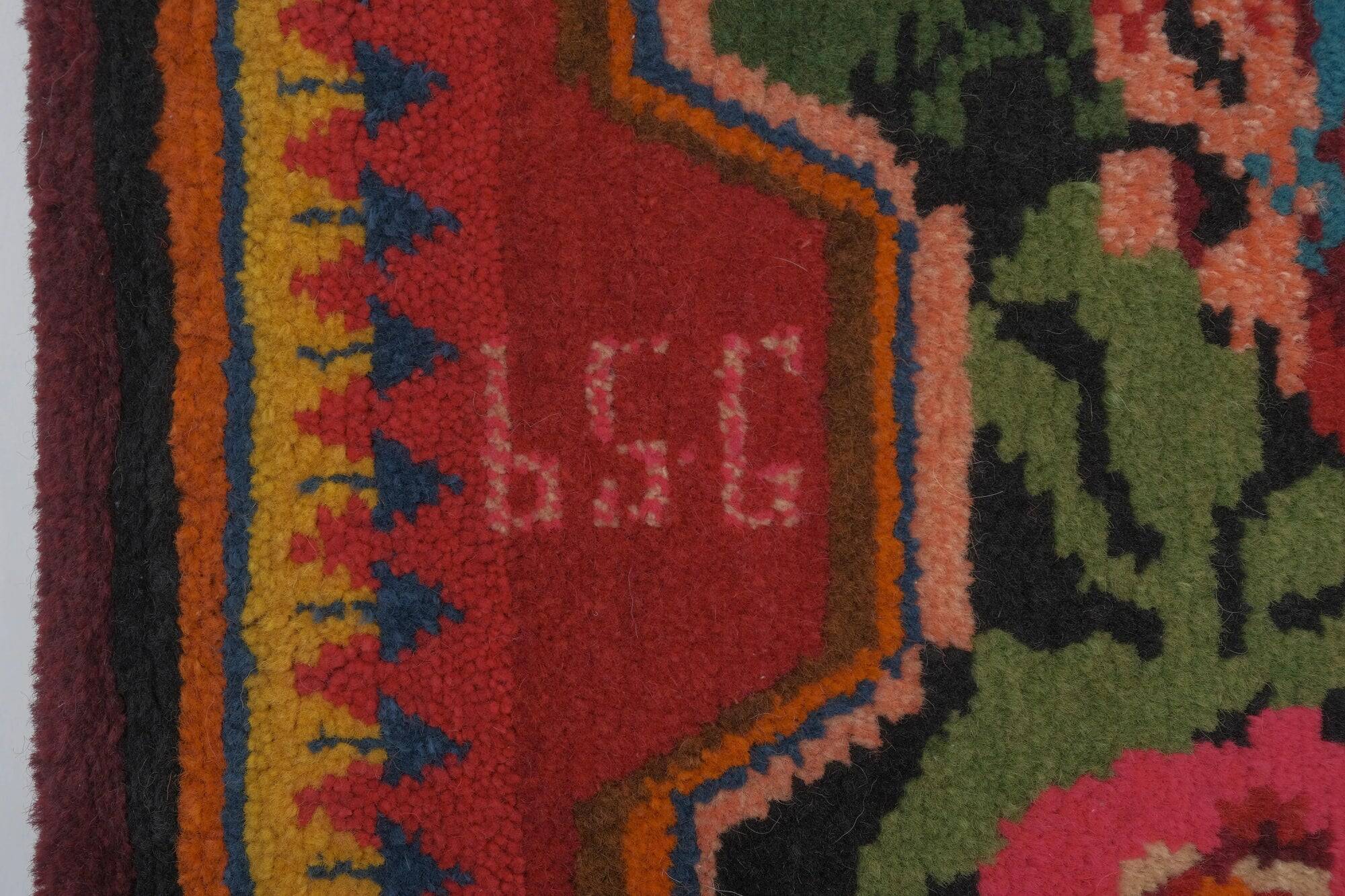 Vintage hand-embroidered textile 175x242 cm