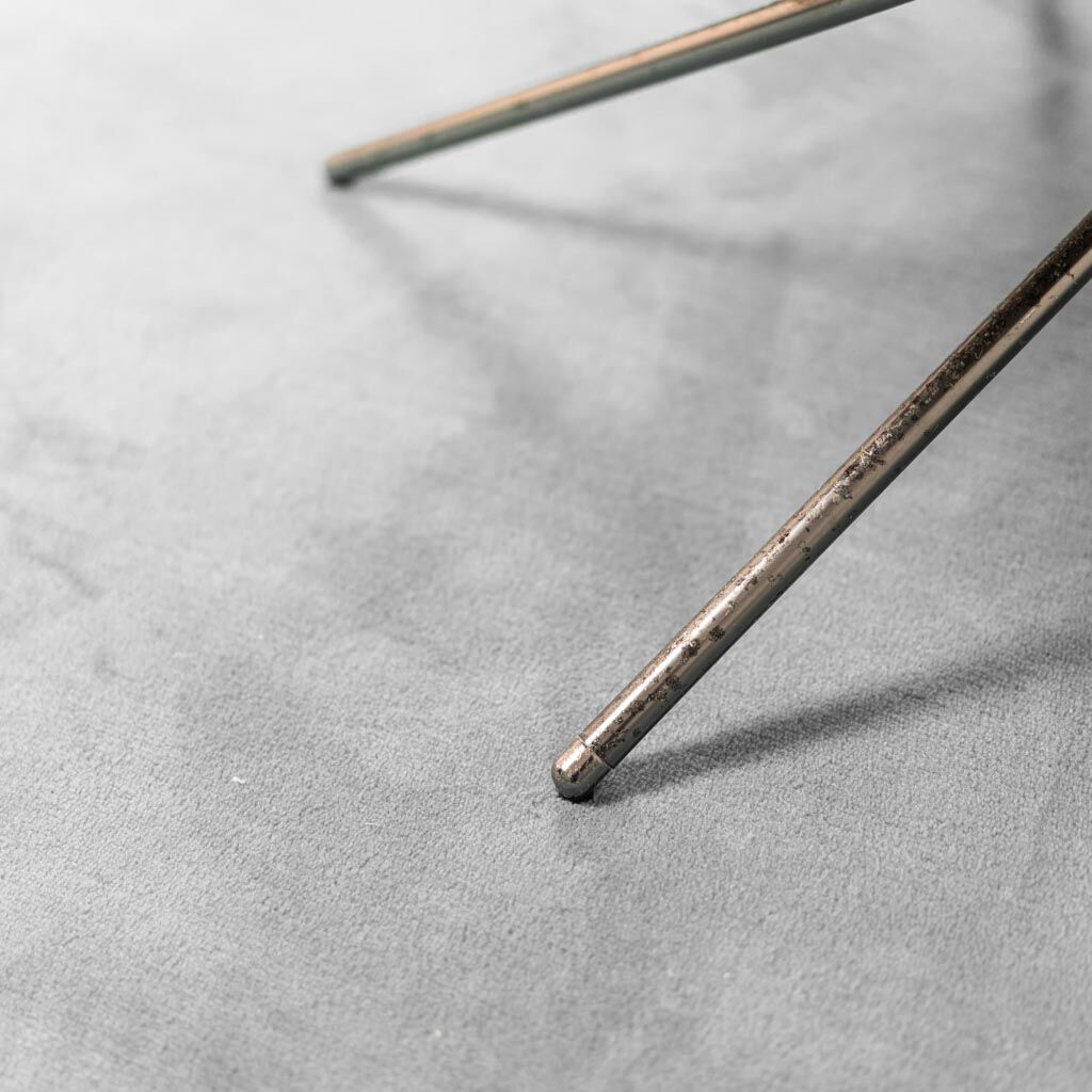 Coffee table in wood metal tubular 50s vintage