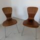 Paire de chaises en teck Tapio Wirkkala pour Asko