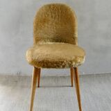 1960s golden furry chair
