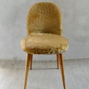 1960s golden furry chair