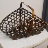 Woven wood basket