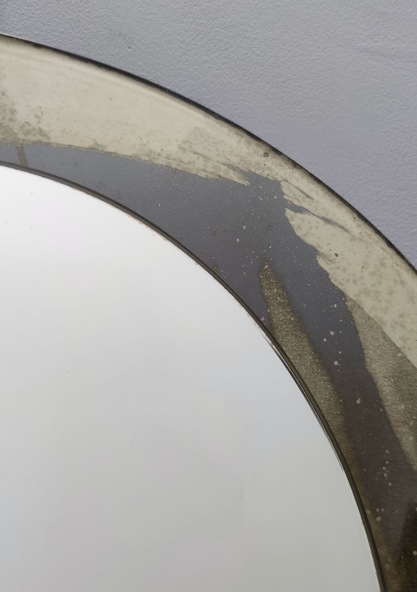 Miroir mural artistique illuminé par Metalvetro Galvorame avec appliques 1972 70x70cm