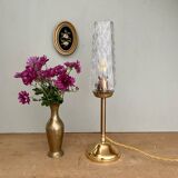Vintage glass globe table lamp