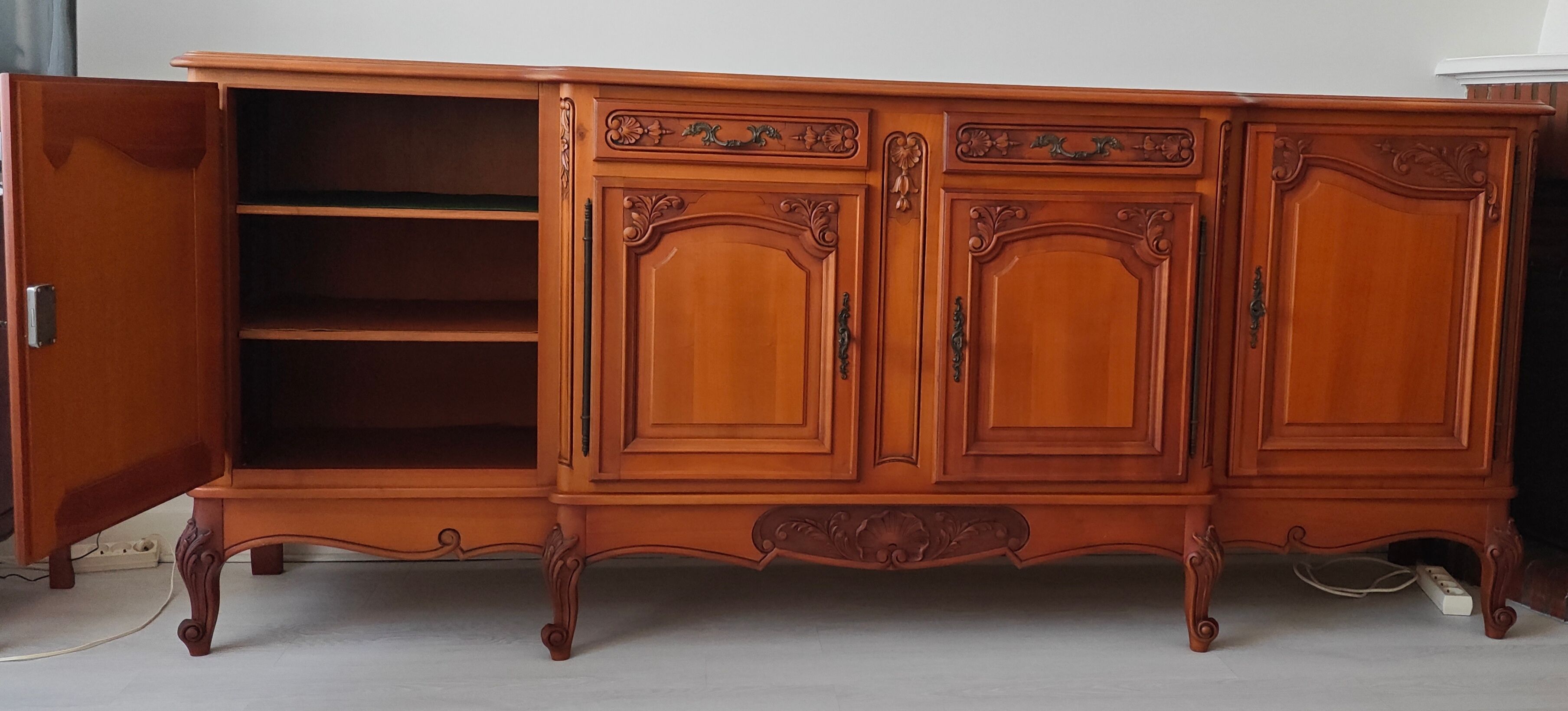 Louis XV Régence cherry wood sideboard