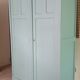 Green Parisian wardrobe of solid wood grey