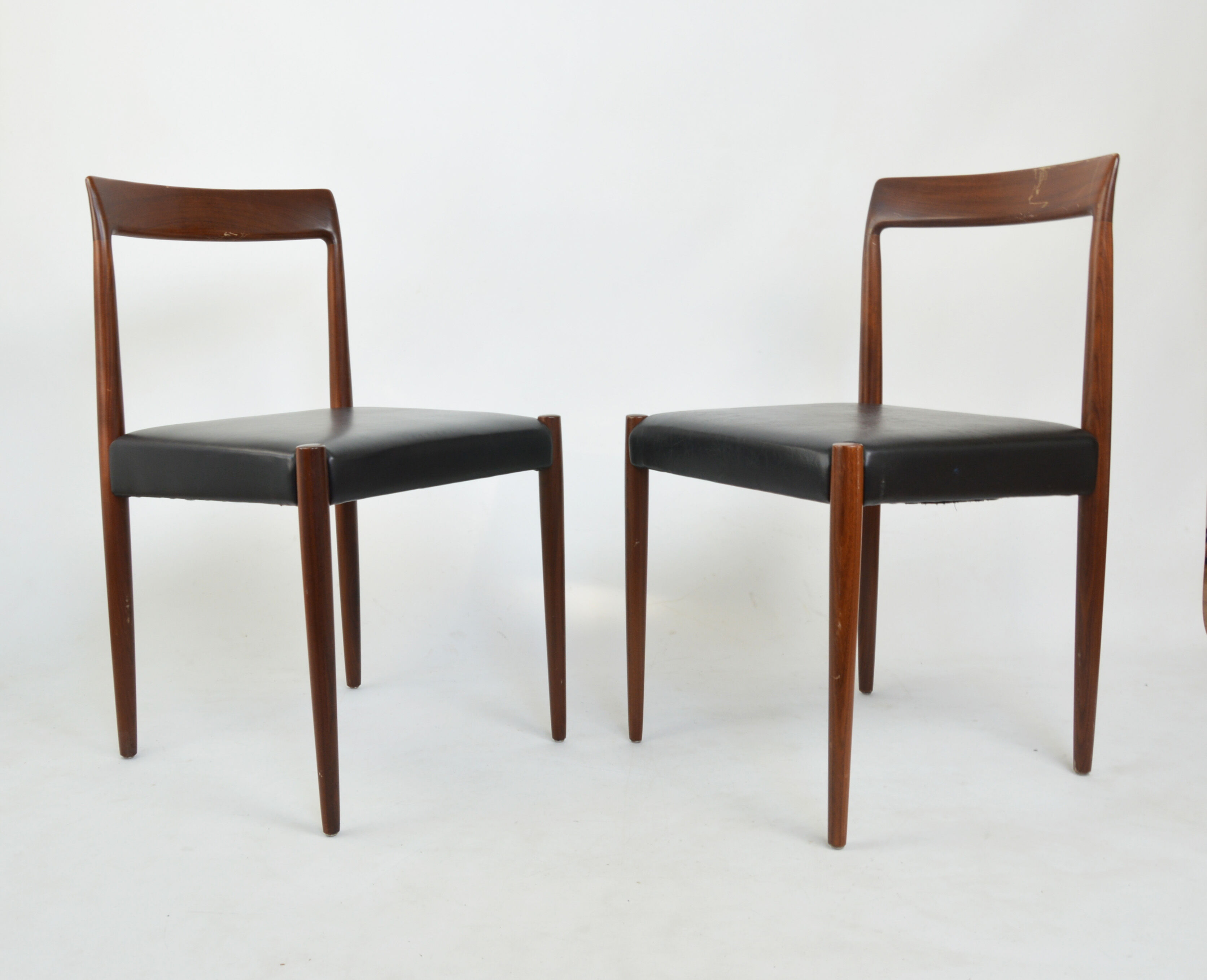 A pair of chairs by L & H. Lubke, Germany, 1960s