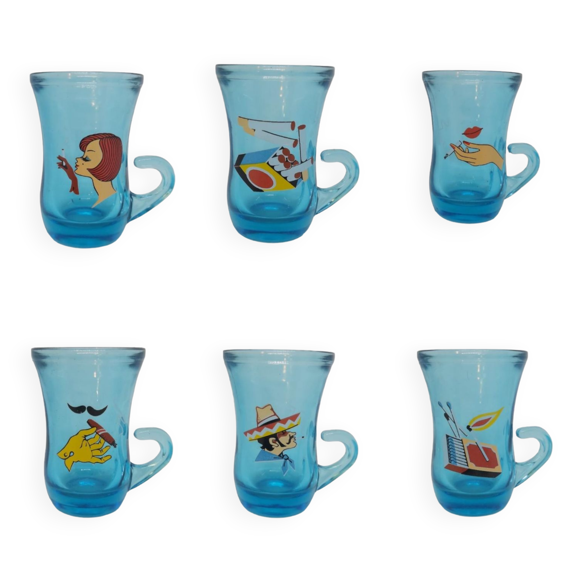 Digestive glasses from the 70s