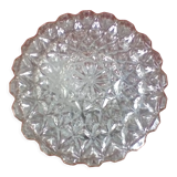 Glass ceiling lamp, vintage