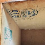 Set of 2 art-deco bedside tables with bakelite handles