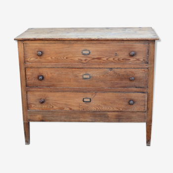 Commode en bois massif 19ème