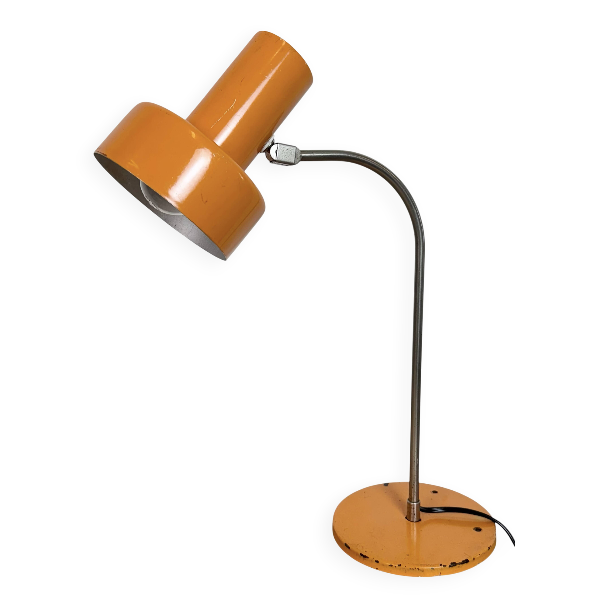 Vintage Orange Table Lamp , 1970s