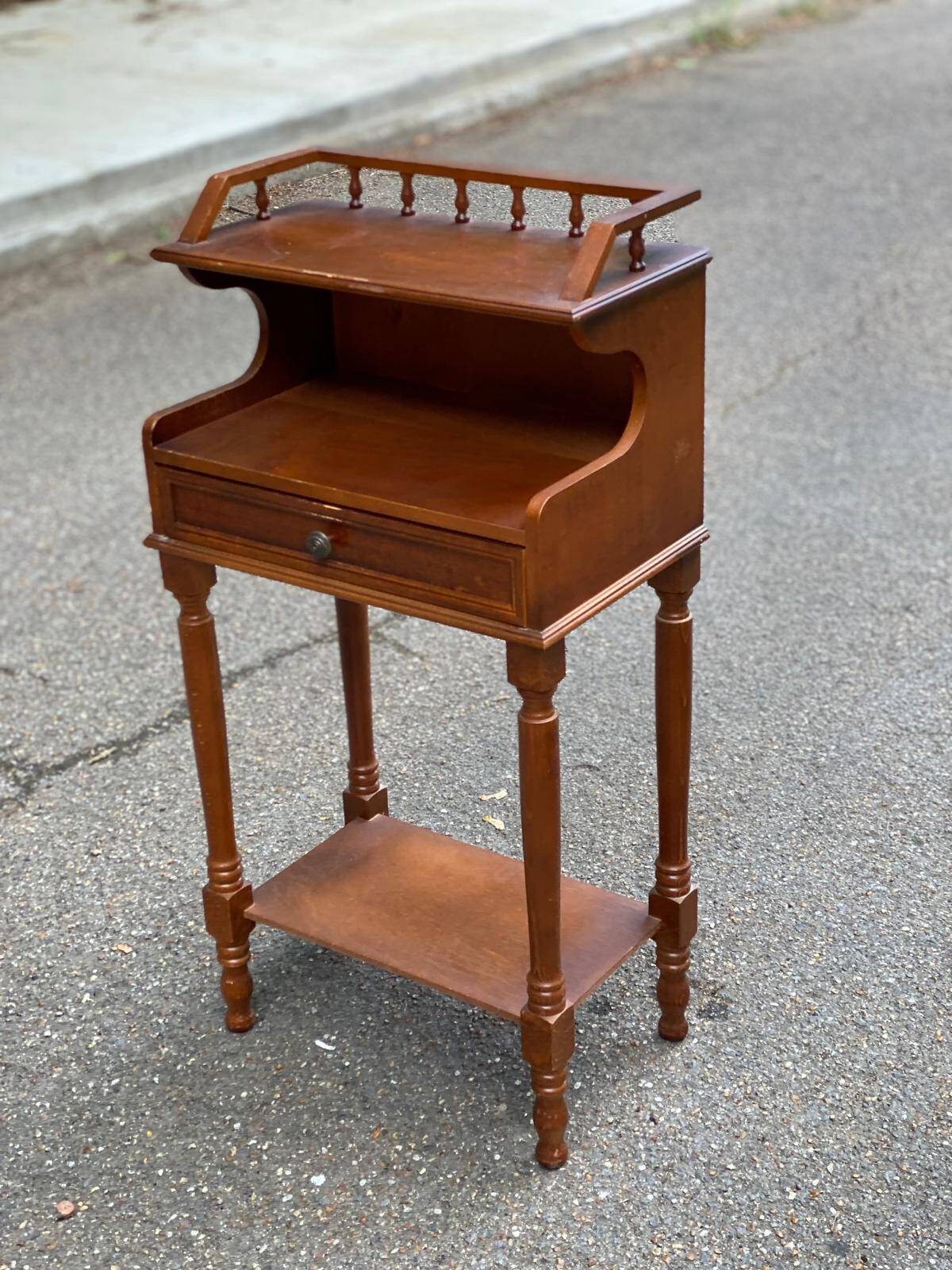 Meuble d'entrée téléphone en bois guéridon table d'appoint