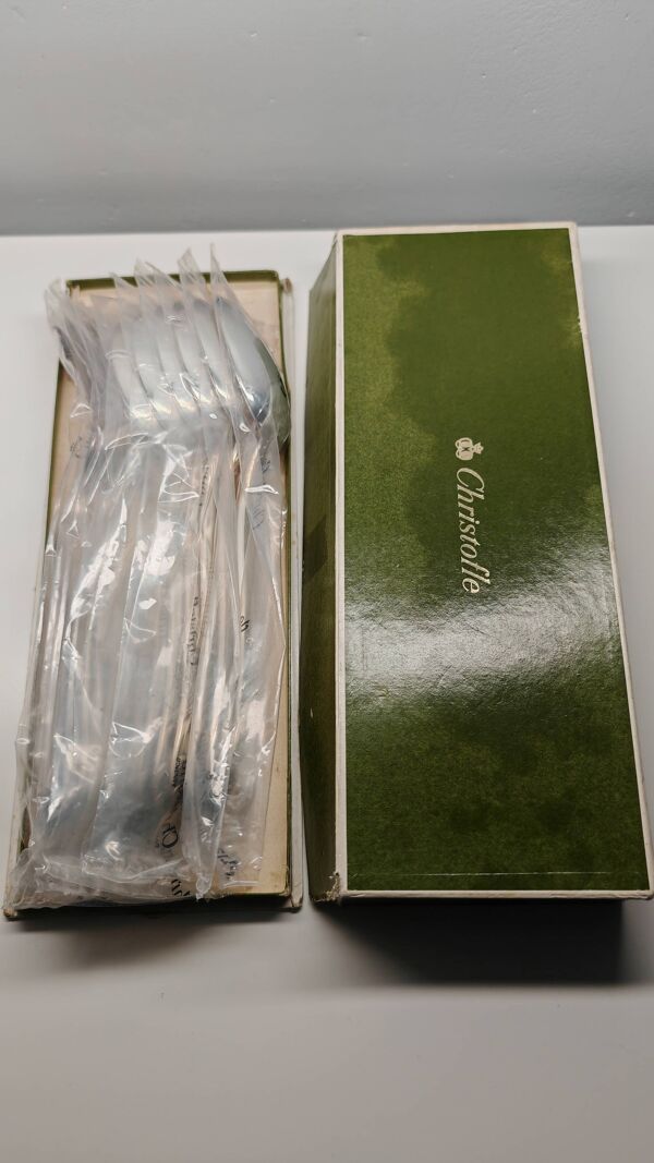 Ensemble couverts Christofle Marly (6 fourchettes + 6 cuillères à soupe)