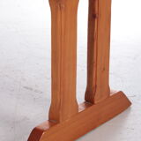 Vintage pine wooden bench tough look from france