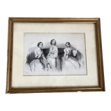 Antique print lithograph Victor Dollet 19th