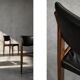 Set of 3 Vintage Mid-Century Danish Modern Rosewood & Black Leather Chairs