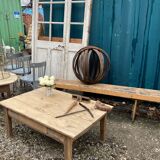 Pine coffee table in its juice