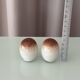 Vintage West German Steinzeug Salt & Pepper Shakers – Brown & Cream Stonewa