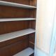 Library, vintage dresser re-enchanted in cloud gray.