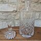 Ancienne carafe en cristal taillé avec bouchon 1l