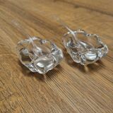 Crystal salt cellars Daum France