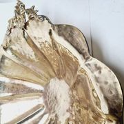 Art Deco hammered bowl on stand, Germany, 1930s