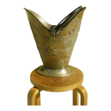 Old copper coal bucket