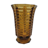 Art Deco-style yellow vase
