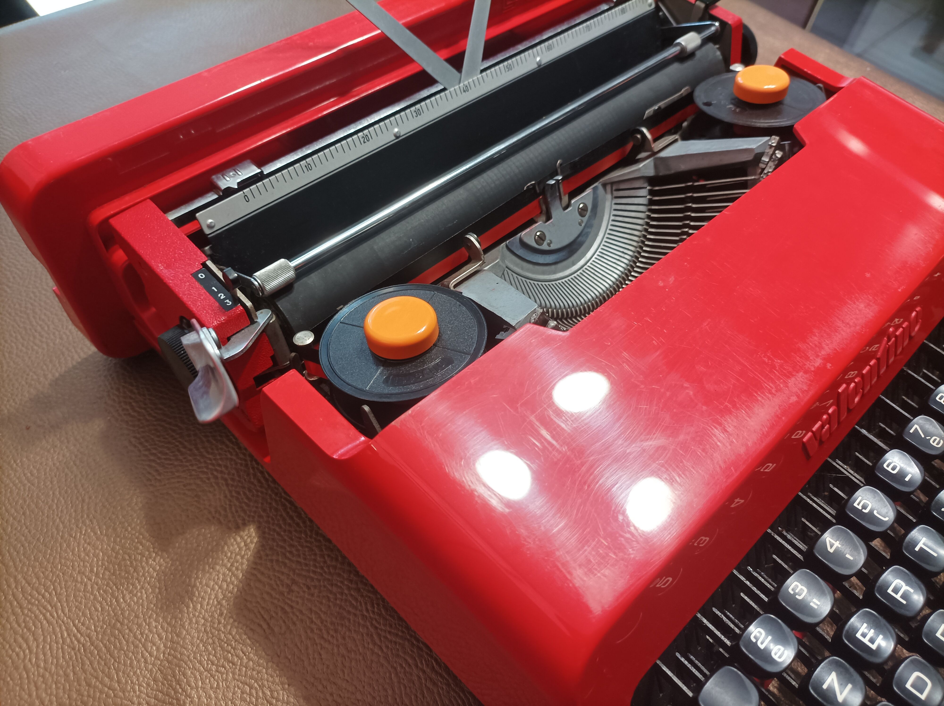 Valentine model typewriter by Ettore Sottsass for Olivetti