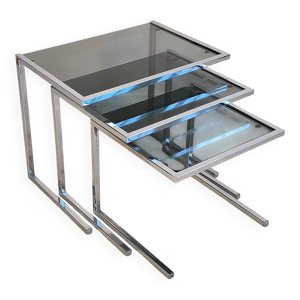 3 tables gigognes vintage - roche bobois