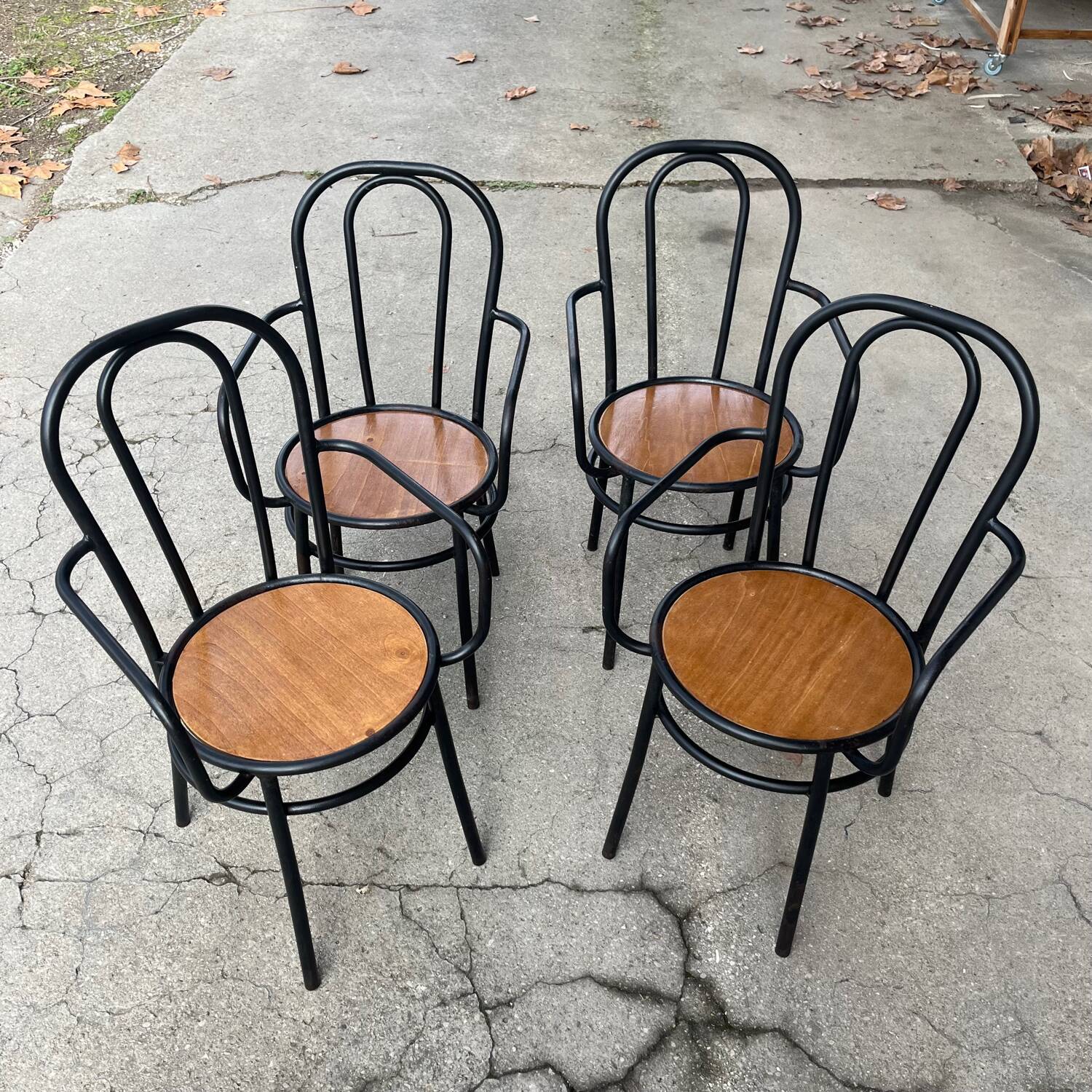 4 fauteuils jardin années 50 - Suède