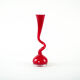 Red vase, Swing Vase, Danish design, manufactured by Normann Copenhagen