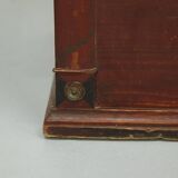 Swedish rustic farmhouse folk art blanket chest 1845