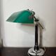 Desk lamp, notary, banker, green opaline, art deco 1930