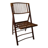 Vintage bamboo folding chair