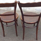 Duo of kohn bistro chairs