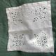 Lot of 2 old embroidered doilies
