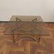 Paul Legeard Steel and Glass Round Coffee Table 1970