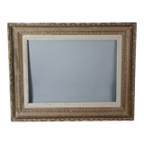 Old frame patinated wood montparnasse 59x47 foliage 46x33 cm circa 1930/50 sb104