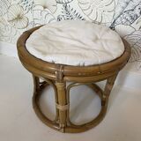 Rattan pouf