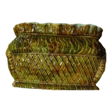 Pot cover pattern flowers in volume slip