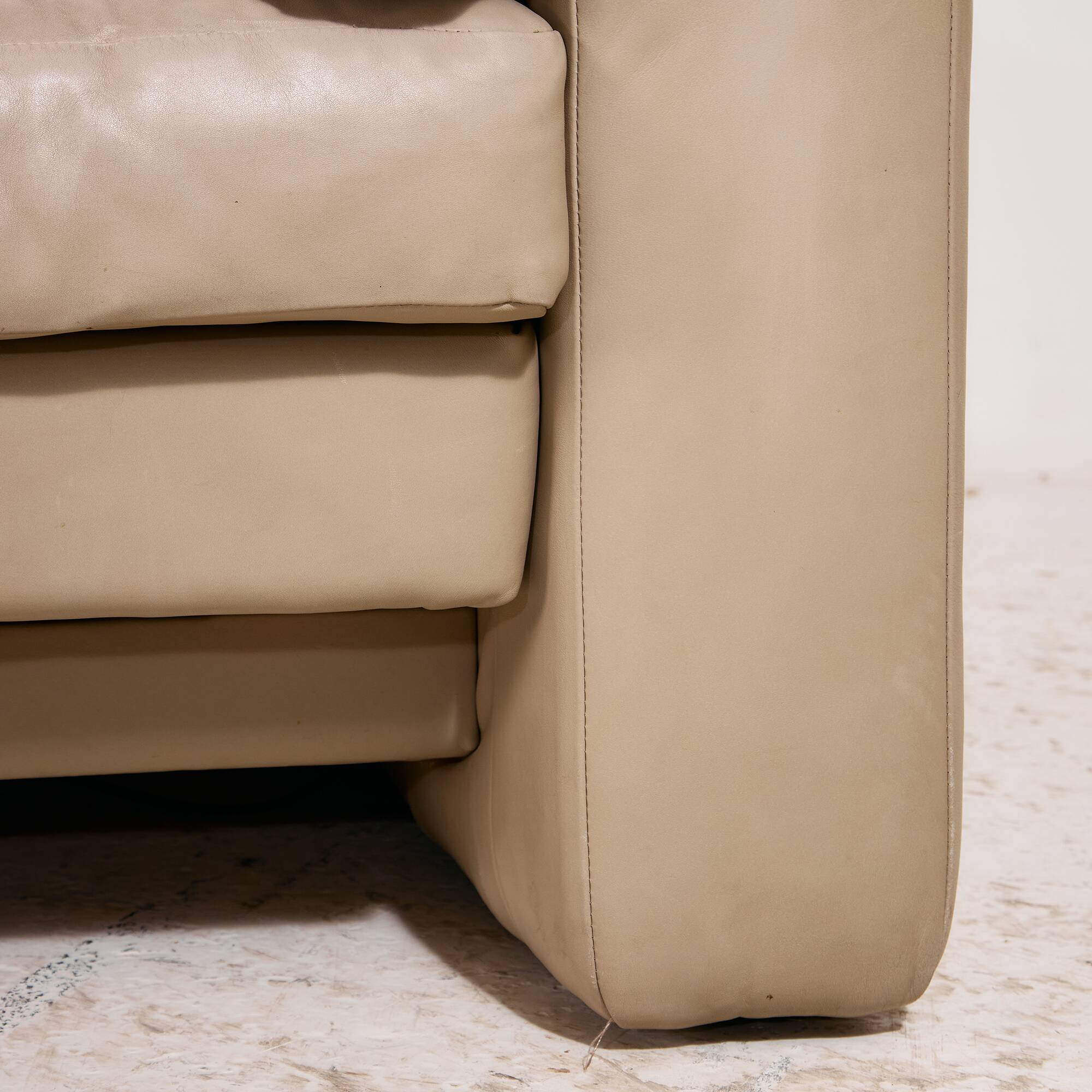 ‘Model 4000’ leather sofa set by Rolf Benz, Set of 4