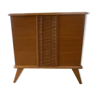 Lit bébé en bois et osier