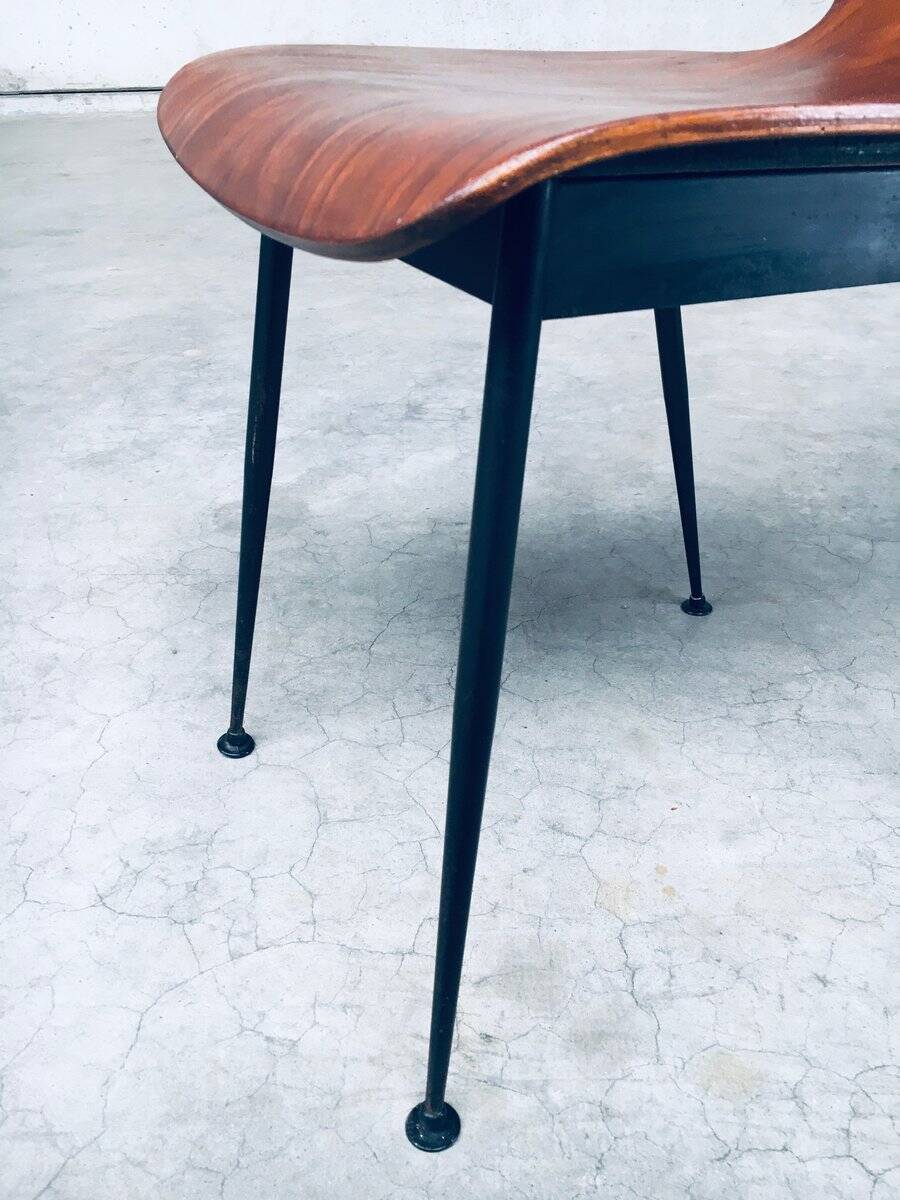 Mid-Century Modern Plywood Side Chairs attributed to Carlo Ratti for Legni Curvati, Italy, 1950s, Set of 3