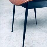 Mid-Century Modern Plywood Side Chairs attributed to Carlo Ratti for Legni Curvati, Italy, 1950s, Set of 3