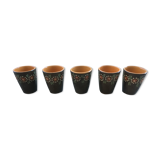 Alsace sandstone cups 1960, lot of 5